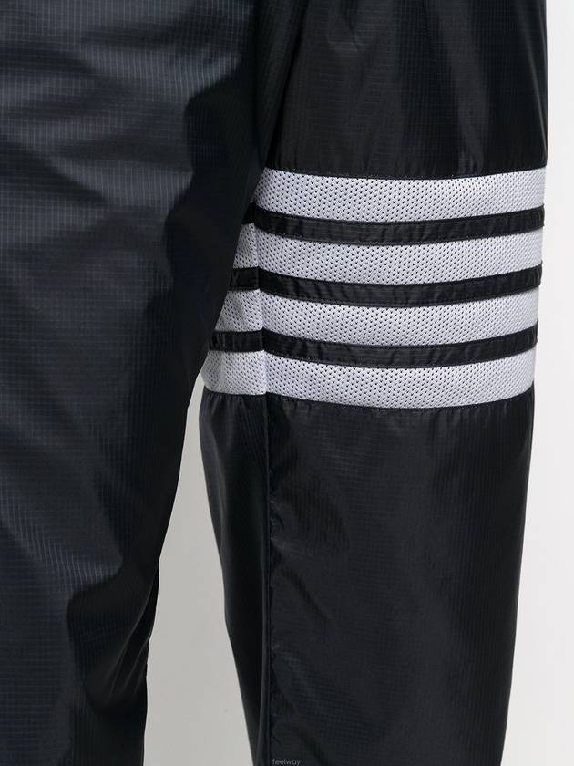 Diagonal Ripstop Track Pants Navy - THOM BROWNE - BALAAN 7