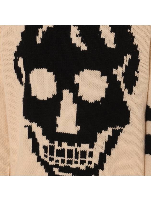 24 ss Wool Cashmere Skull Sweater 775761 Q1A73 9125 B0230978052 - ALEXANDER MCQUEEN - BALAAN 4