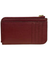 Alphabet Half Zipper Leather Card Wallet Red - CHLOE - BALAAN 4