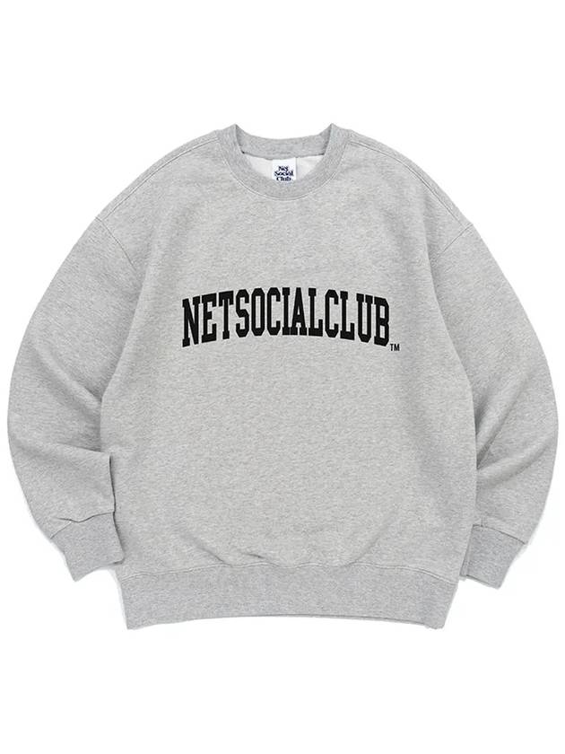 ARCH LOGO SWEATSHIRTS MELANGE - NET SOCIAL CLUB - BALAAN 2