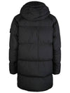 Men's Wappen Patch Crinkle Wraps Long Padding Black - STONE ISLAND - BALAAN 3