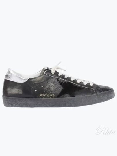 Superstar Silver Tab Low Top Sneakers Black - GOLDEN GOOSE - BALAAN 2