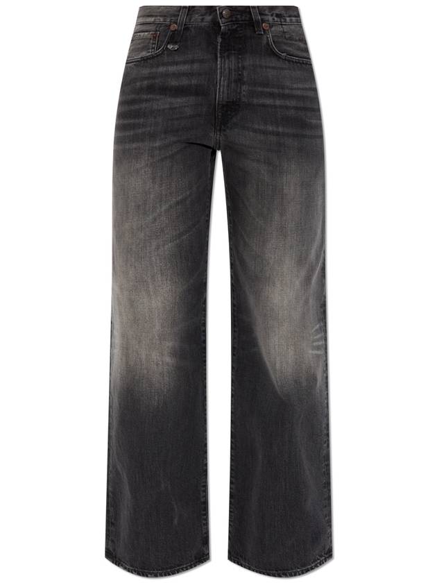 R13 Jeans With Vintage Effect, Women's, Black - R13 - BALAAN 1