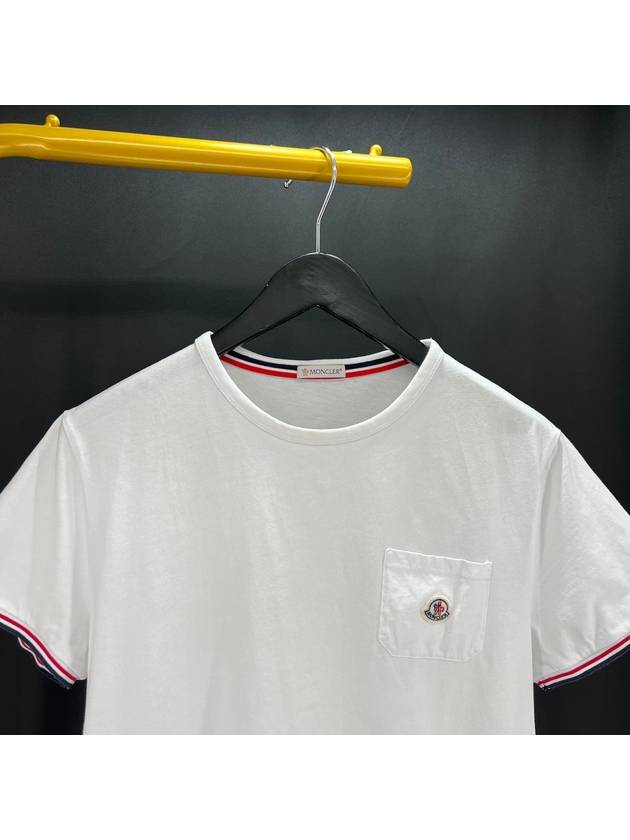 Pocket short sleeve t shirt white XL size - MONCLER - BALAAN 4