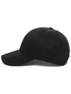 Re-Nylon Triangle Logo Baseball Cap Black - PRADA - BALAAN 5