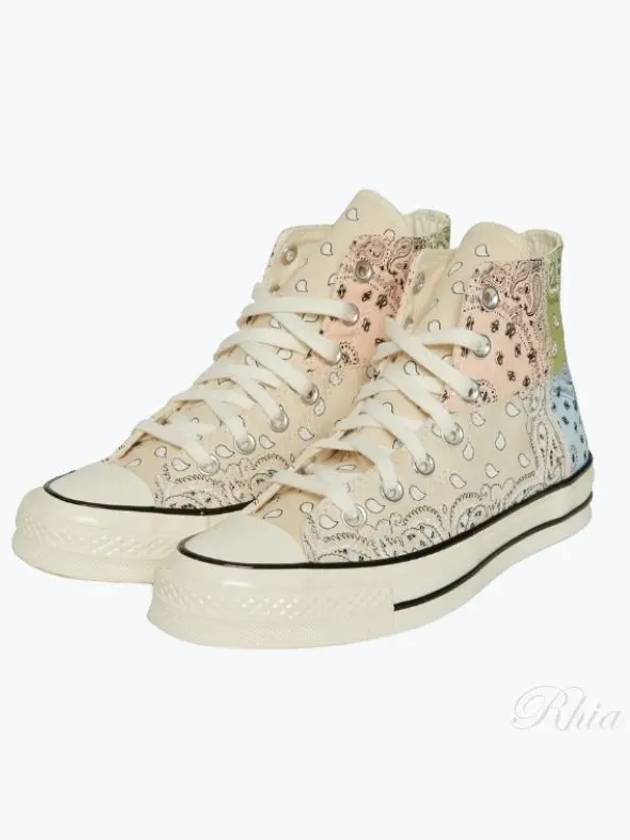 Chuck Taylor 70 Paisley Natural Ivory High Canvas Shoes 169881C - CONVERSE - BALAAN 1