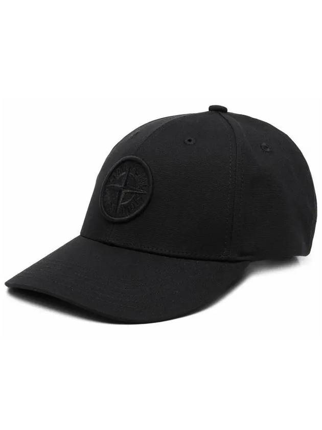 Wrap 6 Panel Ball Cap Black - STONE ISLAND - BALAAN 3