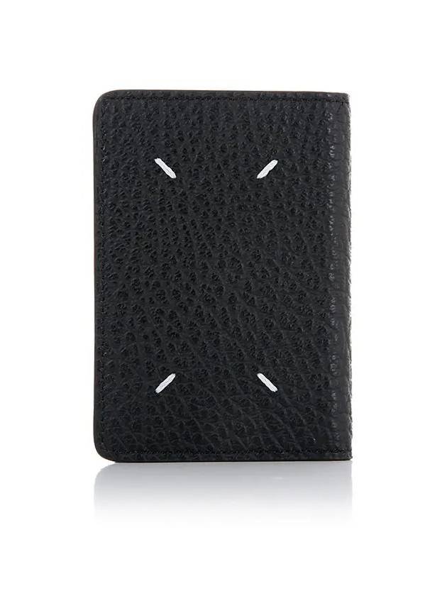 Bovine Leather Card Wallet Black - MAISON MARGIELA - BALAAN 2