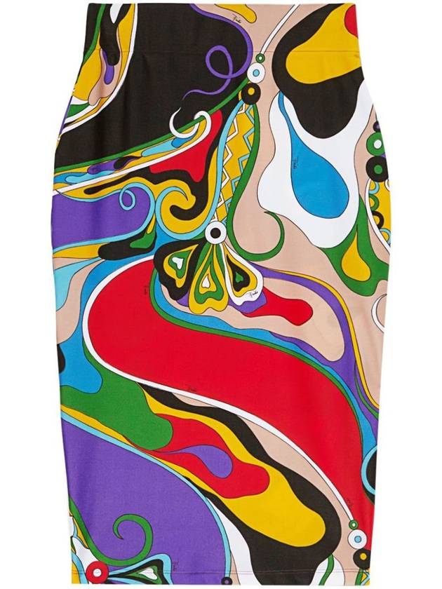 Pucci Orchid-Print Pencil Skirt Clothing - EMILIO PUCCI - BALAAN 1