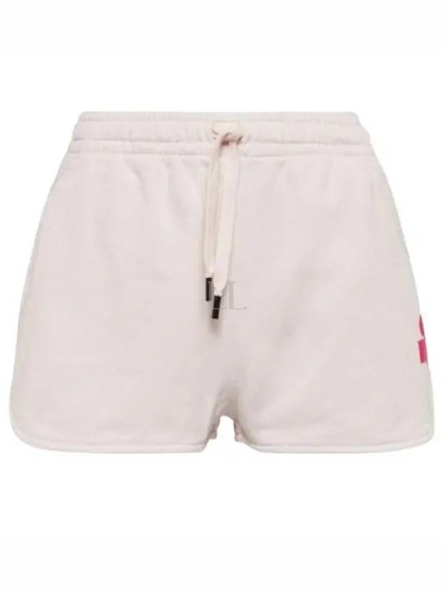 Mifa Logo Print Cotton Shorts Light Pink - ISABEL MARANT - BALAAN 2