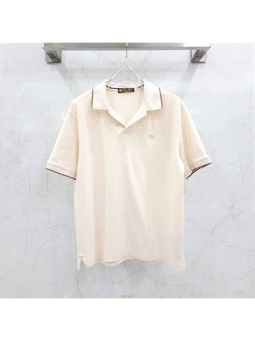 Lux You 50 Cotton open polo collar - LORO PIANA - BALAAN 1