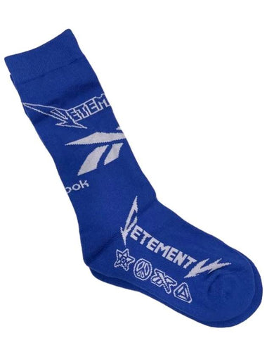 XReebok DJ3473 Lightning Socks Blue - VETEMENTS - BALAAN 1