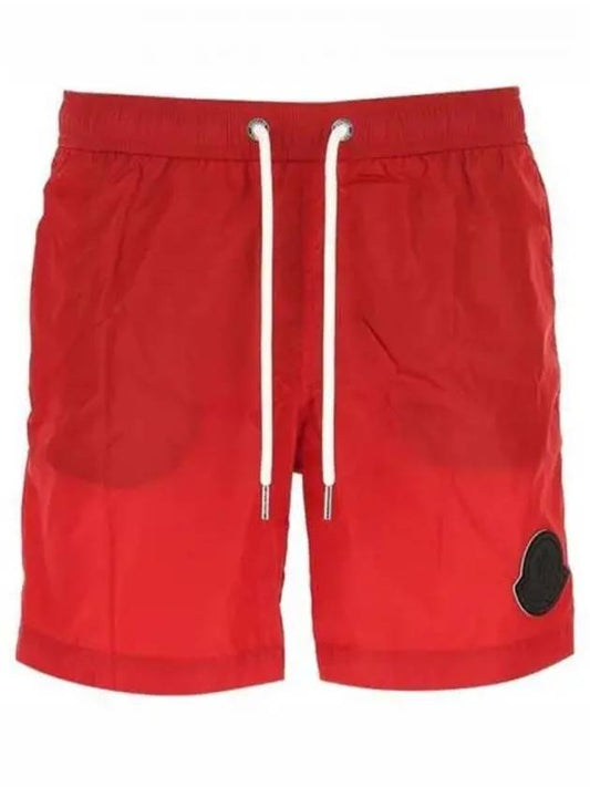 2C71500 53326 455 Logo Patch Swim Shorts Red Men s Pants TLS 271884 - MONCLER - BALAAN 1