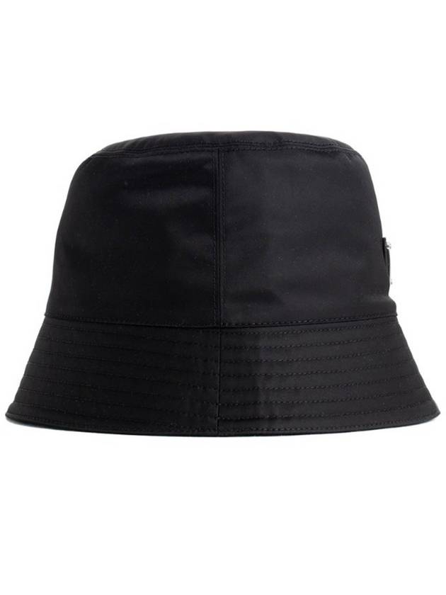 Triangle Logo Re-nylon Bucket Hat Black - PRADA - BALAAN 5