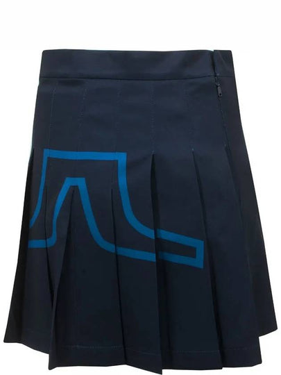 Women's Naomi Pleated Skirt Navy - J.LINDEBERG - BALAAN 2