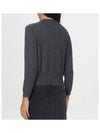 Newton logo cardigan charcoal 02AN CA0040FA A1X05E - ISABEL MARANT - BALAAN 3