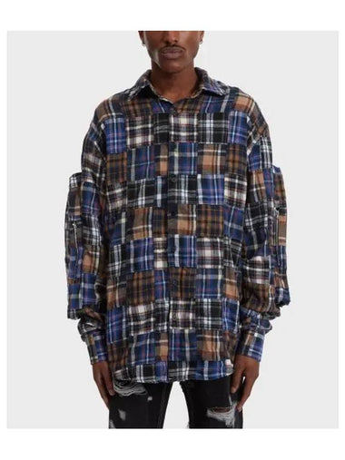 M multi plaid pocket flannel - WHO DECIDES WAR - BALAAN 1