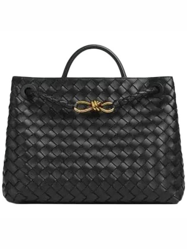 BOTTEGA VENETA Andiamo Medium Tote Bag Black 766016 VCPP1 1139 - BOTTEGA VENETA - BALAAN