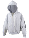 Last Supper Zip up Hoodie White Melange LS Zip up Hoodie White Melange - IMIRK - BALAAN 3