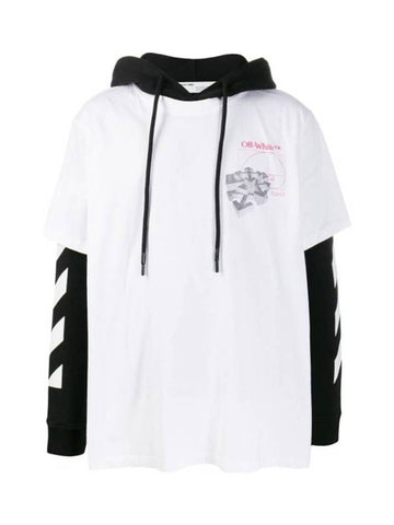 double sleeve hoodie - OFF WHITE - BALAAN 1