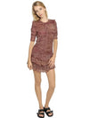 Isabel Marant EtoileCHIFFON SILK RUFFLED DRESS - ISABEL MARANT - BALAAN 2