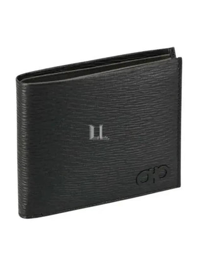 Gancini Half Wallet Black - SALVATORE FERRAGAMO - BALAAN 2