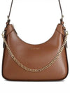 Wilma Chain Leather Shoulder Bag Brown - MICHAEL KORS - BALAAN 2