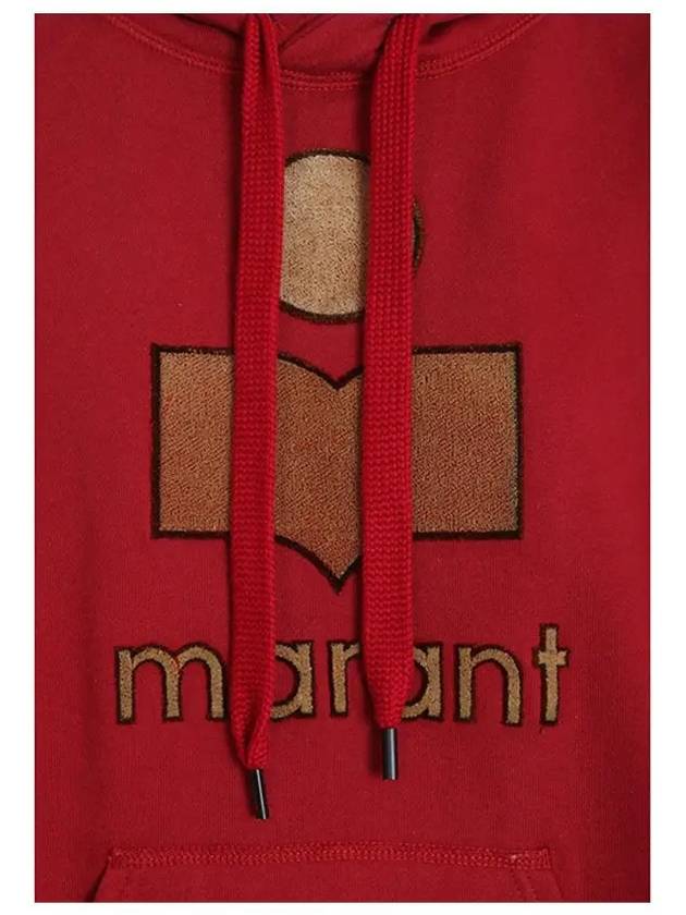 Mansel Big Logo Hoodie Red - ISABEL MARANT - BALAAN 5