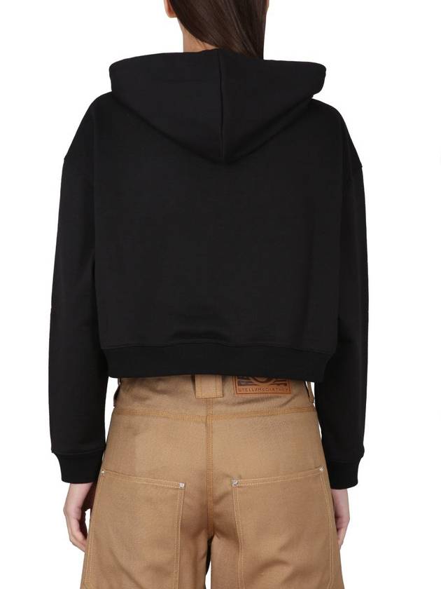 Stella McCartney Cropped Sweatshirt With Logo - STELLA MCCARTNEY - BALAAN 3