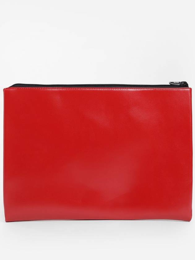 established 1978 red leather clutch - CALVIN KLEIN - BALAAN 4