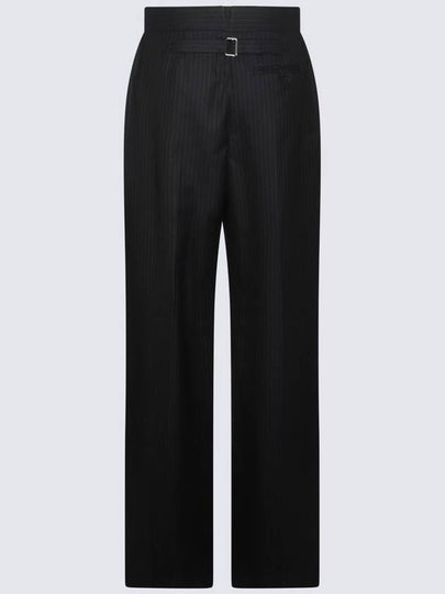 Alexander McQueen Navy Blue Wool Pants - ALEXANDER MCQUEEN - BALAAN 2