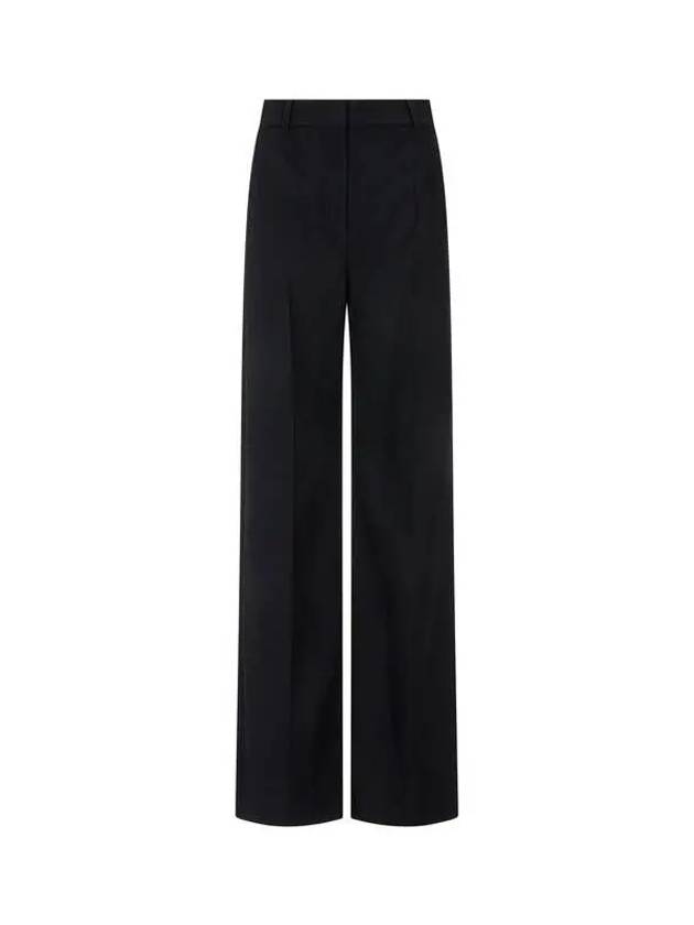 Wool straight leg long pants black 270988 - STELLA MCCARTNEY - BALAAN 1