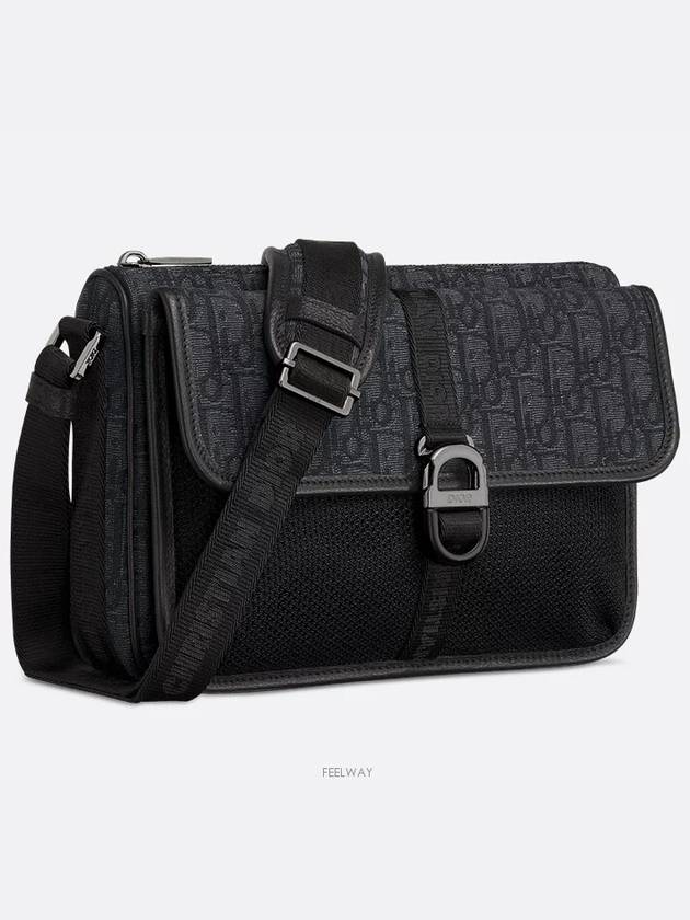 Oblique Jacquard 8 Messenger Bag Black - DIOR - BALAAN 6