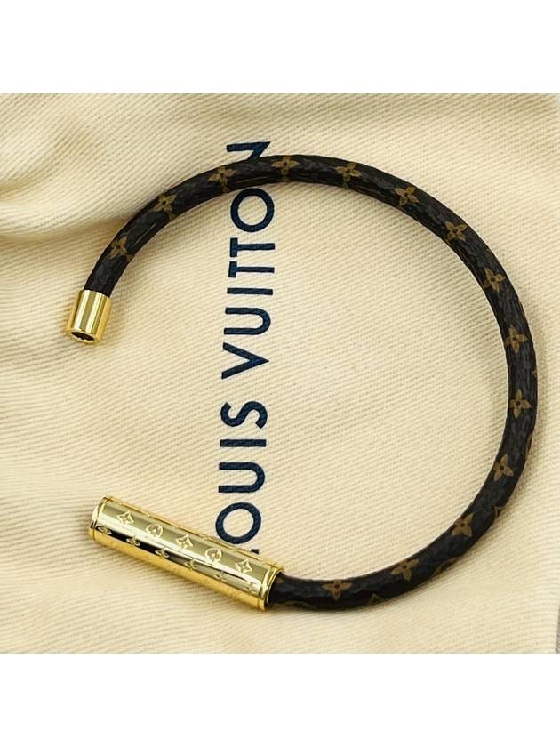 LV Confidential Monogram Canvas Bracelet Gold Brown - LOUIS VUITTON - BALAAN 5