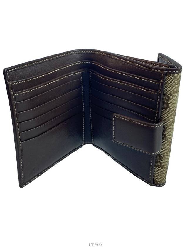 181896 203887 GG leather fabric 3fold bifold wallet - GUCCI - BALAAN 5