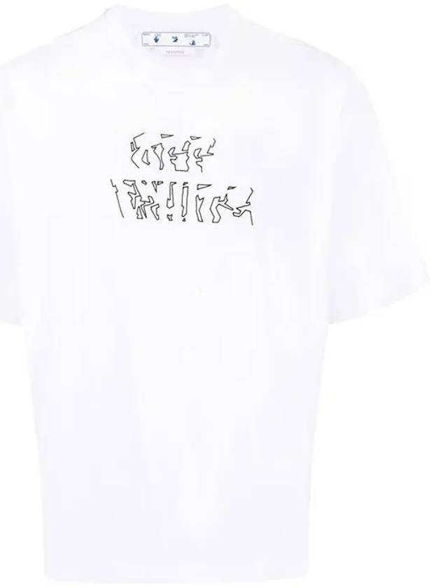 Arrow Skate Logo Short Sleeve T-Shirt White - OFF WHITE - BALAAN 3