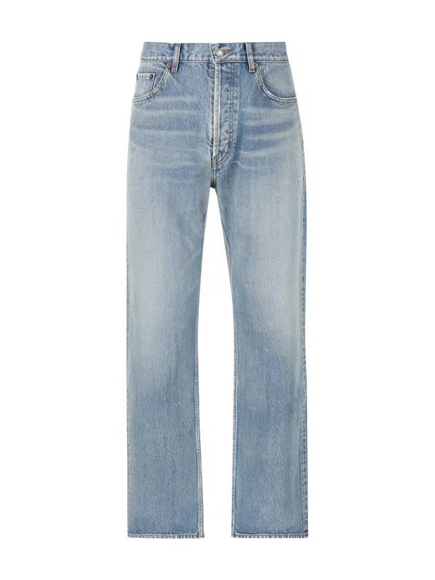 Loose Fit Mid Rise Jeans Blue - SAINT LAURENT - BALAAN 2