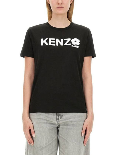 Boke Flower 2.0 Short Sleeve T-Shirt Black - KENZO - BALAAN 2