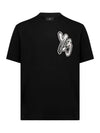 GFX Brush Logo Short Sleeve T-Shirt Black - Y-3 - BALAAN 3