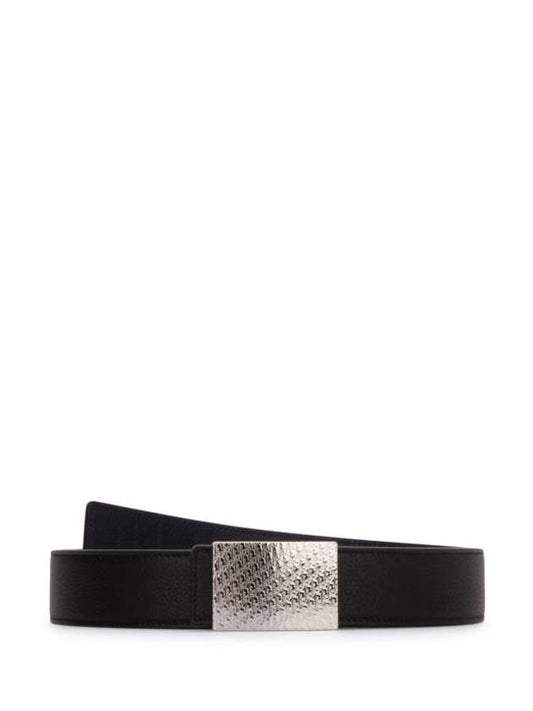 Reversible Leather Belt Black - DIOR - BALAAN 1