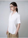 Collar Polo Shirt White - ATHPLATFORM - BALAAN 7