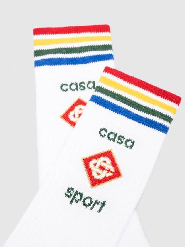 CASABLANCA UNISEX PRINTED BASKETBALL SOCKS - CASABLANCA - BALAAN 3