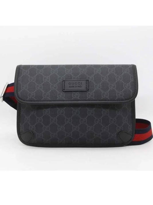 GG Supreme Belt Bag Black - GUCCI - BALAAN 2