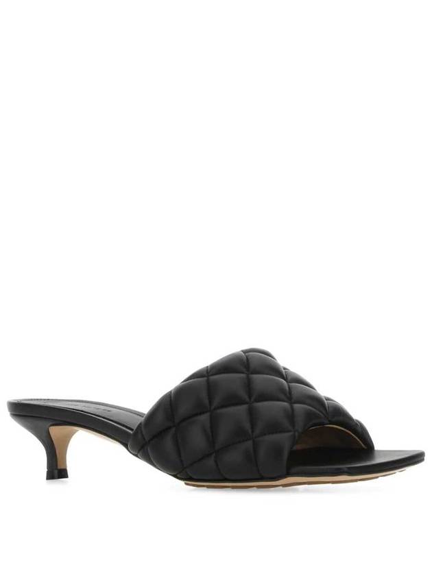 Padded Leather Mule Black - BOTTEGA VENETA - BALAAN 3