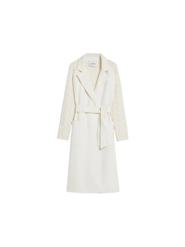 Hello Cashmere and Wool Waterproof Coat White - MAX MARA - BALAAN 1