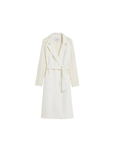 Hello Cashmere Wool Single Coat White - MAX MARA - BALAAN 1