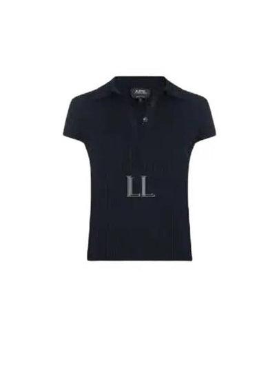 Jess Cotton Polo Shirt Navy - A.P.C. - BALAAN 2