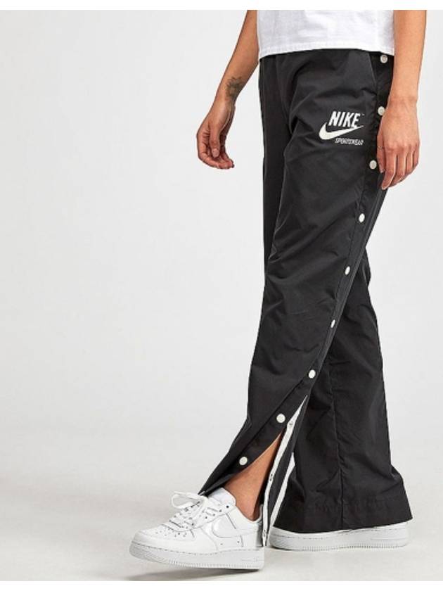 Arcave Snap Track Pants Black - NIKE - BALAAN.