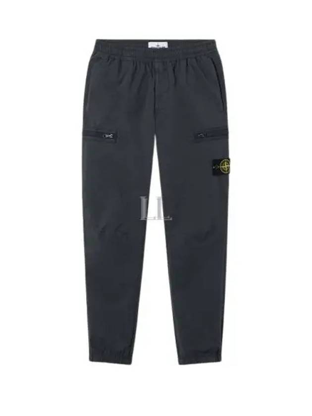 Logo Stretch Track Pants Black - STONE ISLAND - BALAAN 2