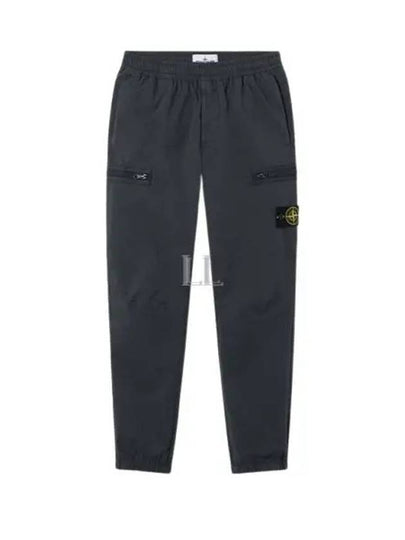 Logo Stretch Track Pants Black - STONE ISLAND - BALAAN 2